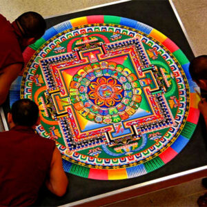 Mandalas de areia e a arte do Budismo Tibetano.
